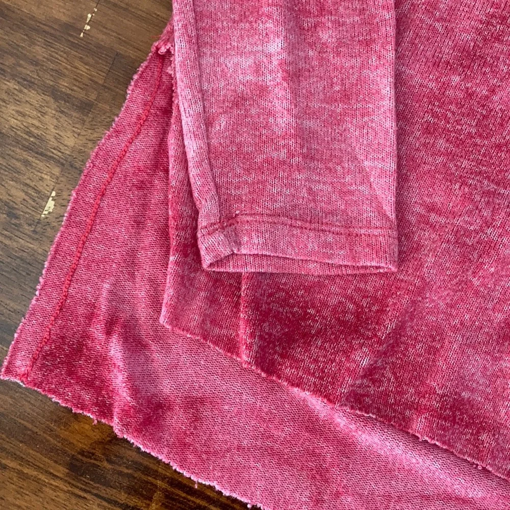 American Eagle Tie Dye Pink Ultra Soft Pullover Sweater Top Blouse Small S EUC